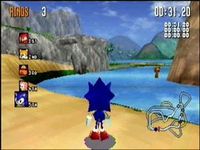 une photo d'Ã©cran de Sonic R sur Sega Saturn